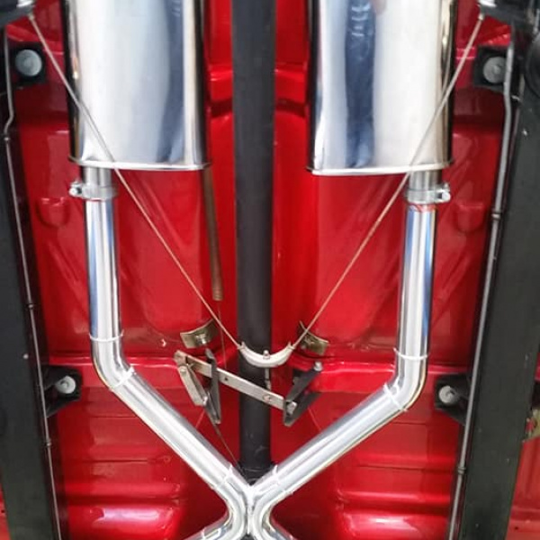 Stainless Steel Exhaust System for Davids 57 Chev Valigrunt Performance